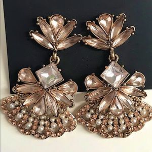 Rose gold earrings